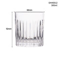 Thick bottom whiskey shot glass in crystal clear glass with twelve colour options