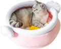 Honey pot shaped cat sofa bed with magic wand design in pink or yellow colour with removable nest pad