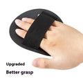 Rubber finger style bath scrubber with round cake pattern design for body exfoliation