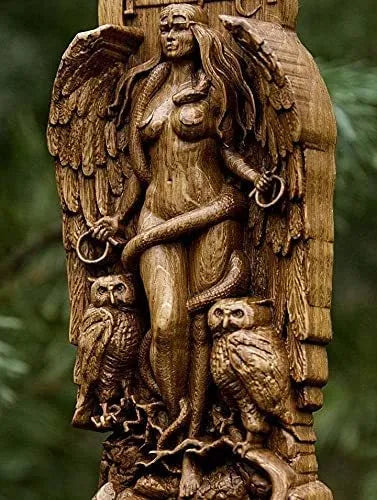 Greek goddess statue made from synthetic resin with detailed craftsmanship, shown in one of three available colour finishes