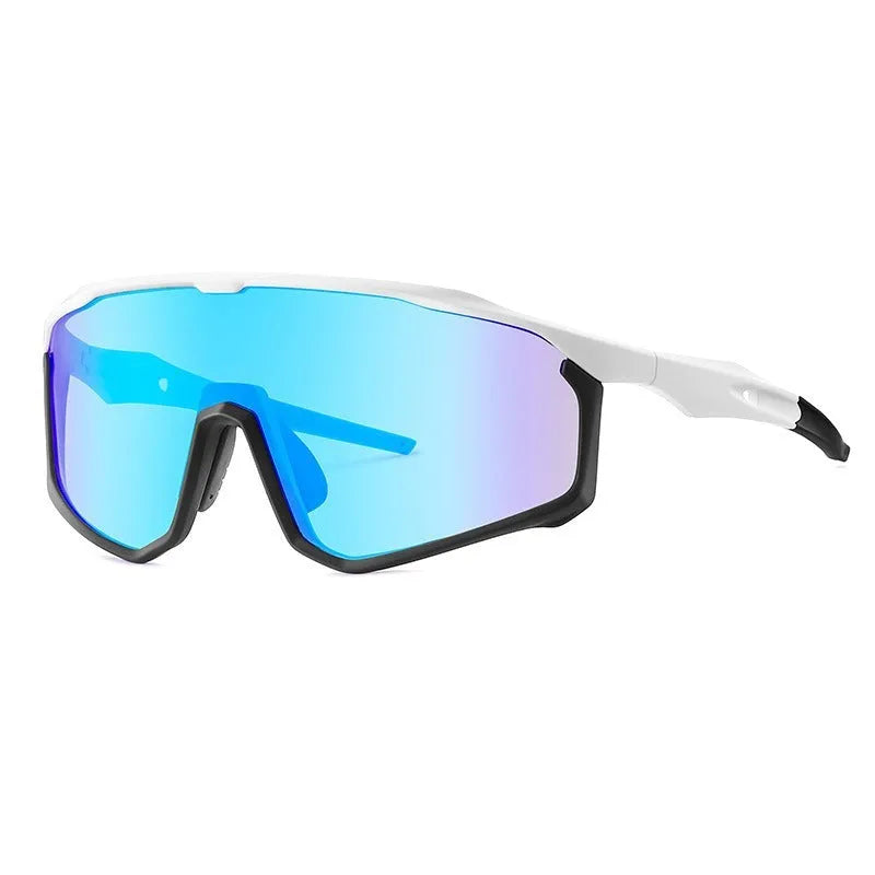 Colourful mountaineering goggles with full frame construction and UV-protective PC lenses for climbing and snow activities