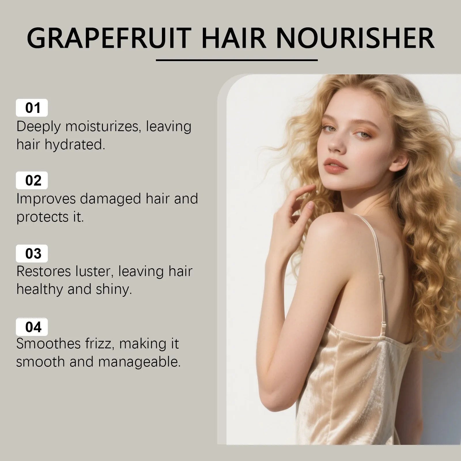 120ml grapefruit hair conditioner bottle with vitamin E and botanical oil formula