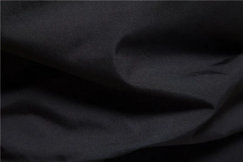 Men's solid colour thin casual jacket in polyester fabric shown in dark blue