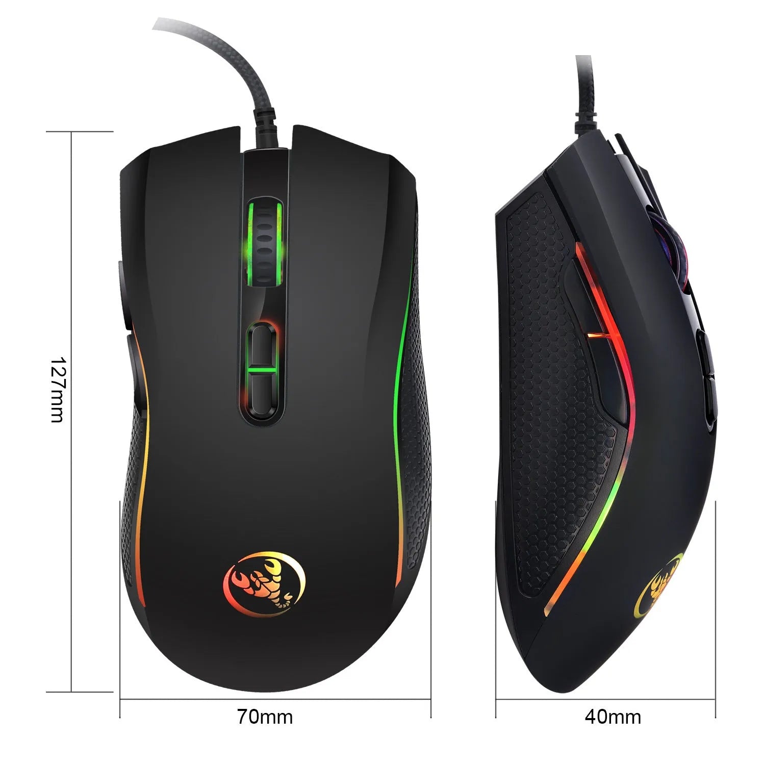 V700WB white and black backlit gaming keyboard and mouse combo with data cable