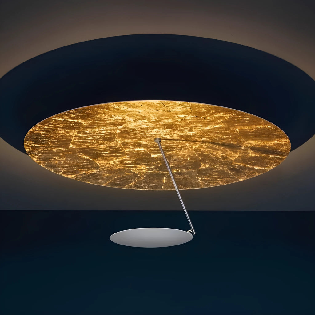Creative iron chandelier ceiling lamp with warm LED lighting in 50cm diameter