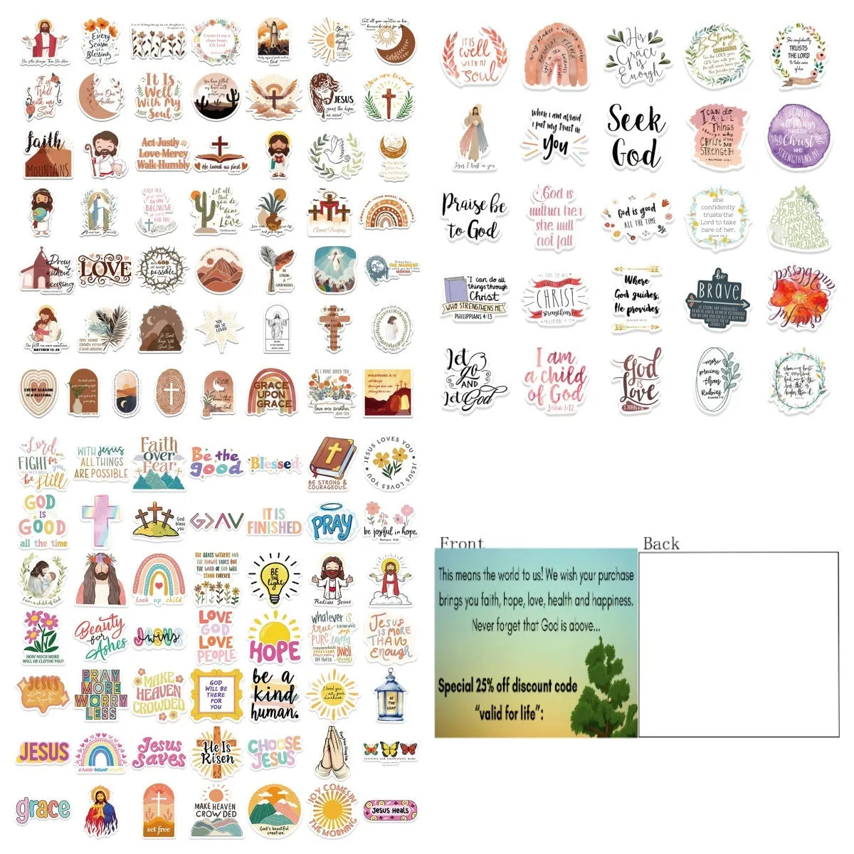 Assorted random design graffiti stickers pack of 50 for personalising laptops and bottles