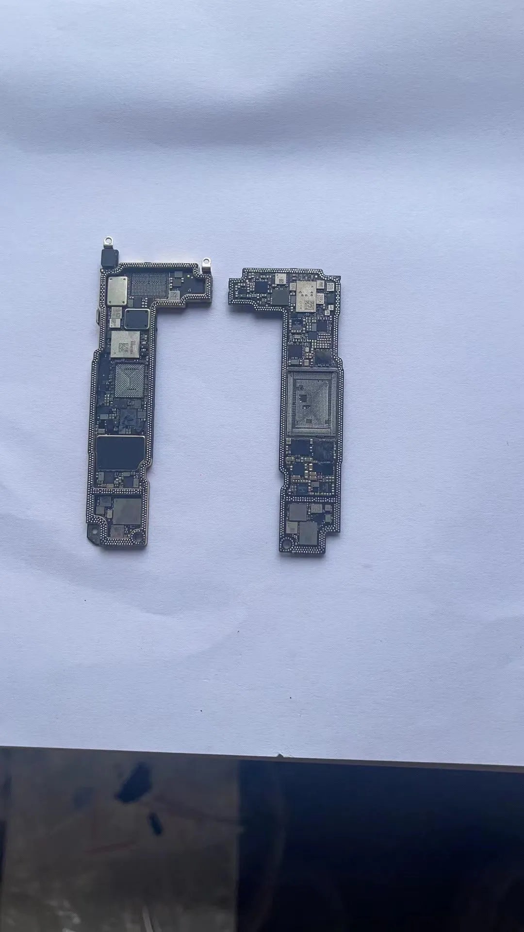Silver iPhone 12 series replacement motherboard with US 256GB capacity