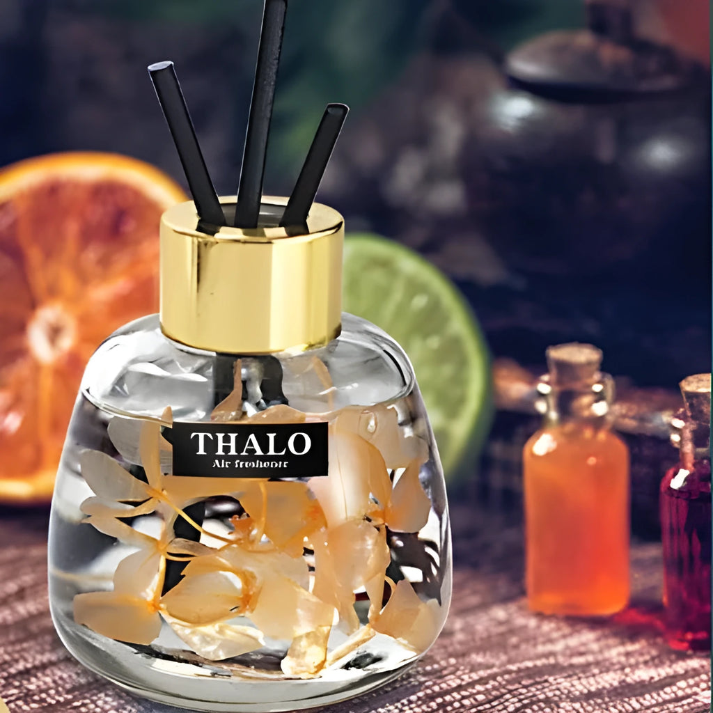 Glass car aromatherapy perfume ornament with bottle shape for vehicle fragrance diffusion