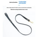 Black PU leather dog traction belt with adjustable length options