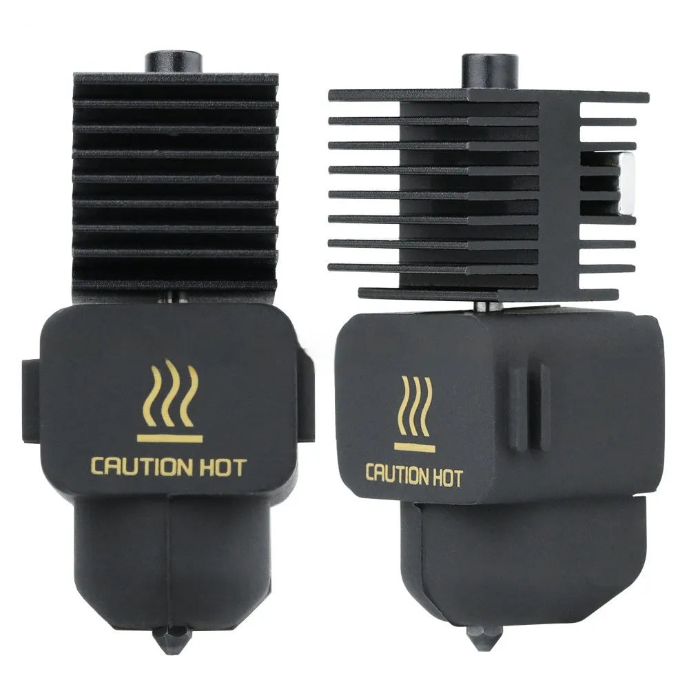 Bambu Lab A1 Mini hardened steel nozzle upgrade kit with four sizes and black silicone sleeves