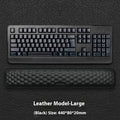 Memory cotton mouse wrist pad with silicone base in cloth or leather finish