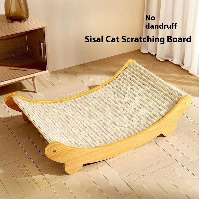 Sisal cat scratch board in large and small sizes with sisal blanket scratching surface