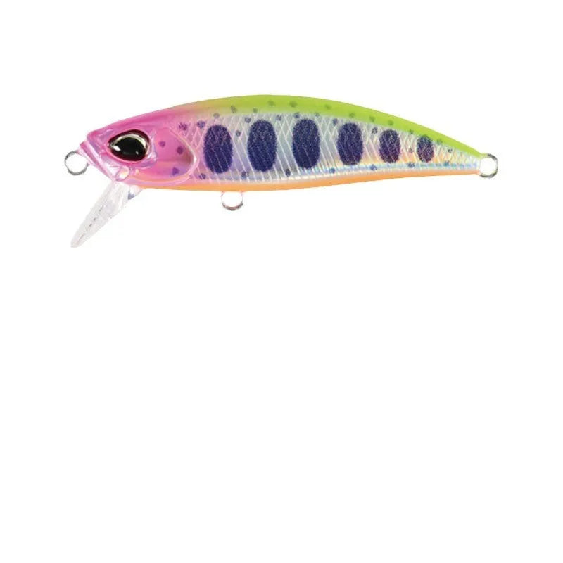 48mm Japanese submerged minnow fishing lure in multiple colour options for mandarin fish and snakehead