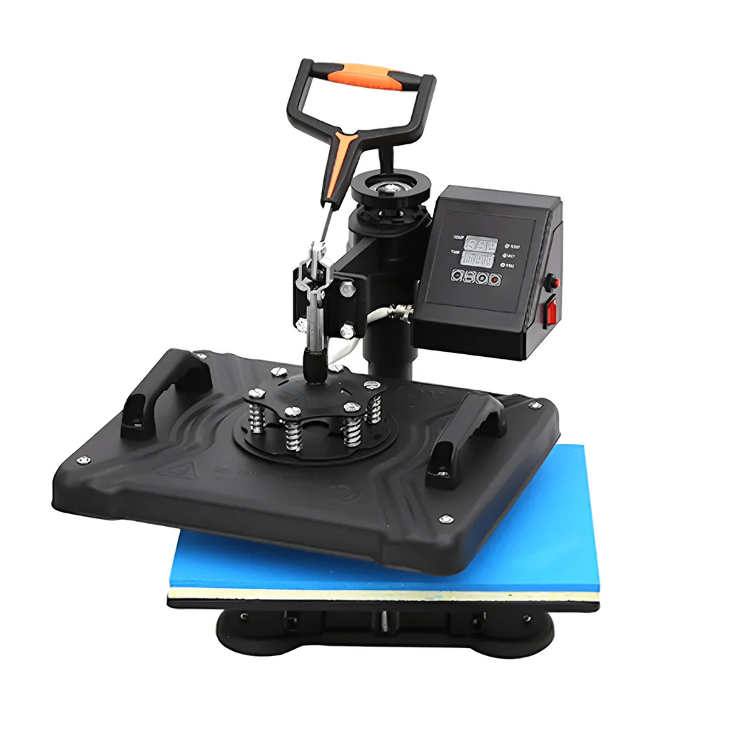 Black t-shirt heat press machine with 70x70cm printing area for thermal transfer garment customisation