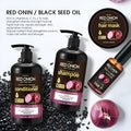 Red Onion Shampoo, Conditioner, Hair Mask and Essential Oil 4 piece hair care kit set.