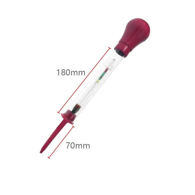 Electrohydraulic glass hydrometer for battery electrolyte density testing with 330mm length