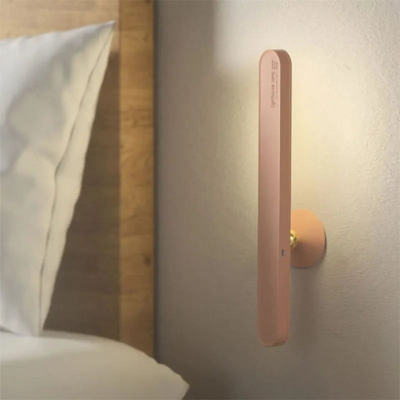 Geometric European-style desk lamp with magnetic suction base and touch controls
