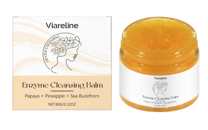 60g jar of deep cleansing makeup remover cream with oil-based formula and fruit extracts