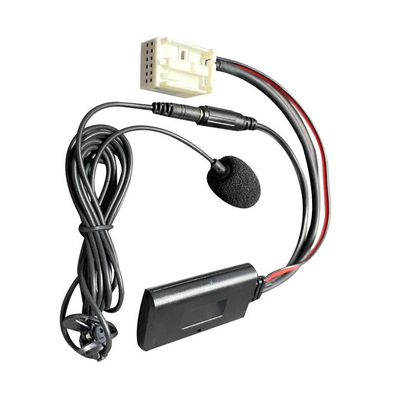 Car Bluetooth auxiliary audio adapter cable compatible with Citroen Peugeot RD4 stereo units