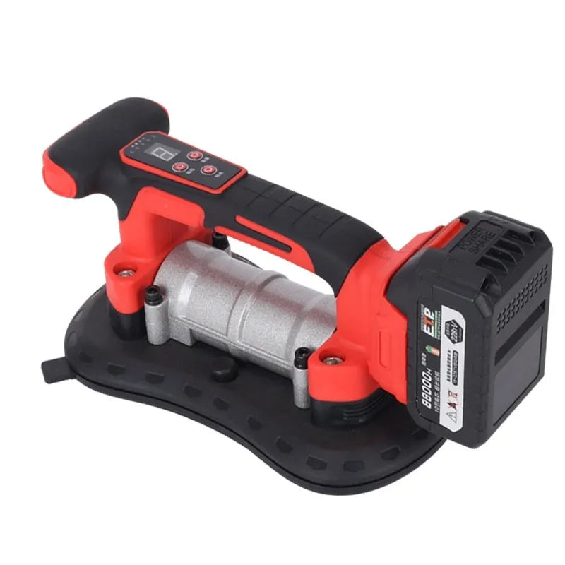 Cordless 21V tile laying machine with automatic pasting for ceramic wall and floor tiles up to 200cm.