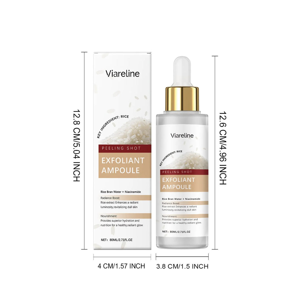 80ml bottle of cleansing and nourishing facial moisturising liquid with hyaluronic acid and salicylic acid.