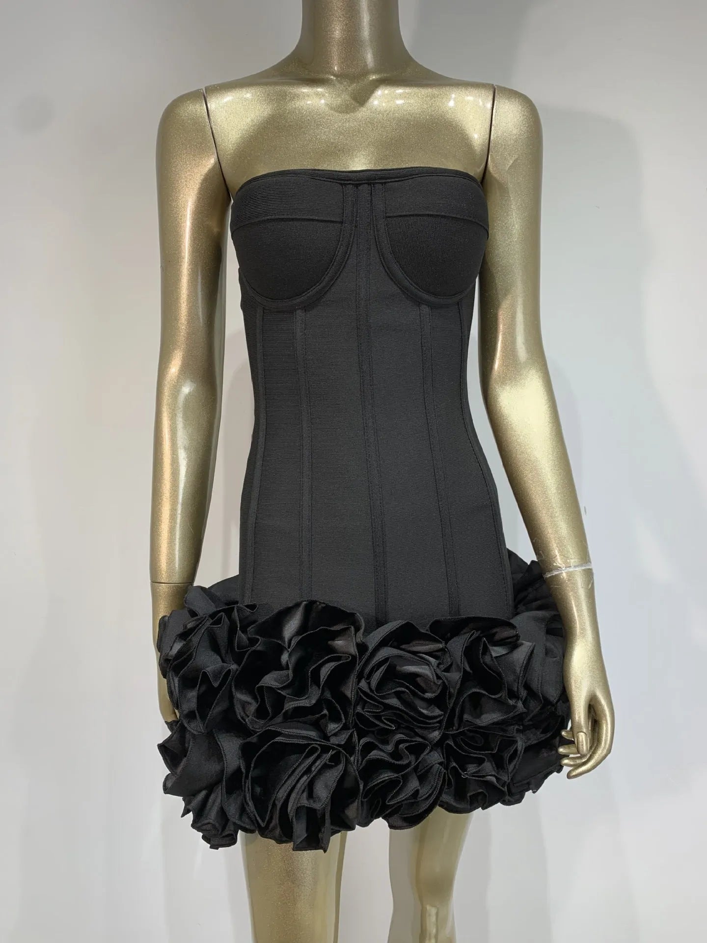 Women's solid colour mid-waist polyester dress in urban style with European/American sizing