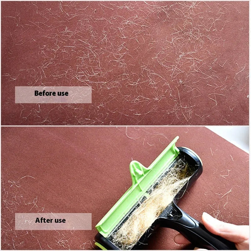 Automatic pet hair lint roller with sticky brush for sofa cleaning