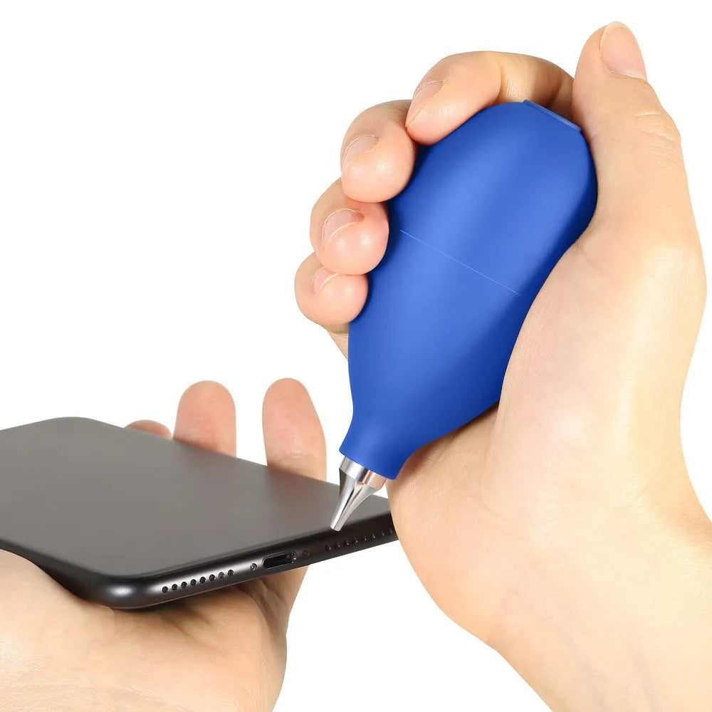 Blue rubber dust removal cleaning ball for camera lenses and mobile phones