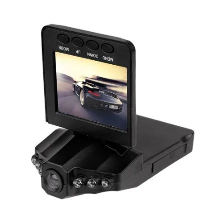 H198 car dashboard camera with six infrared lights and 2.4-inch screen for traffic recording