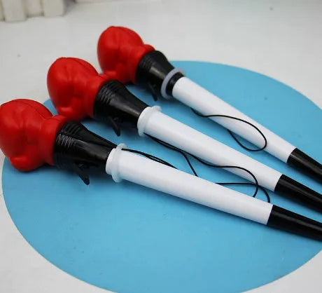 Four black ink ejection pens with pressure relief boxing press mechanism and 0.7mm bullet tips