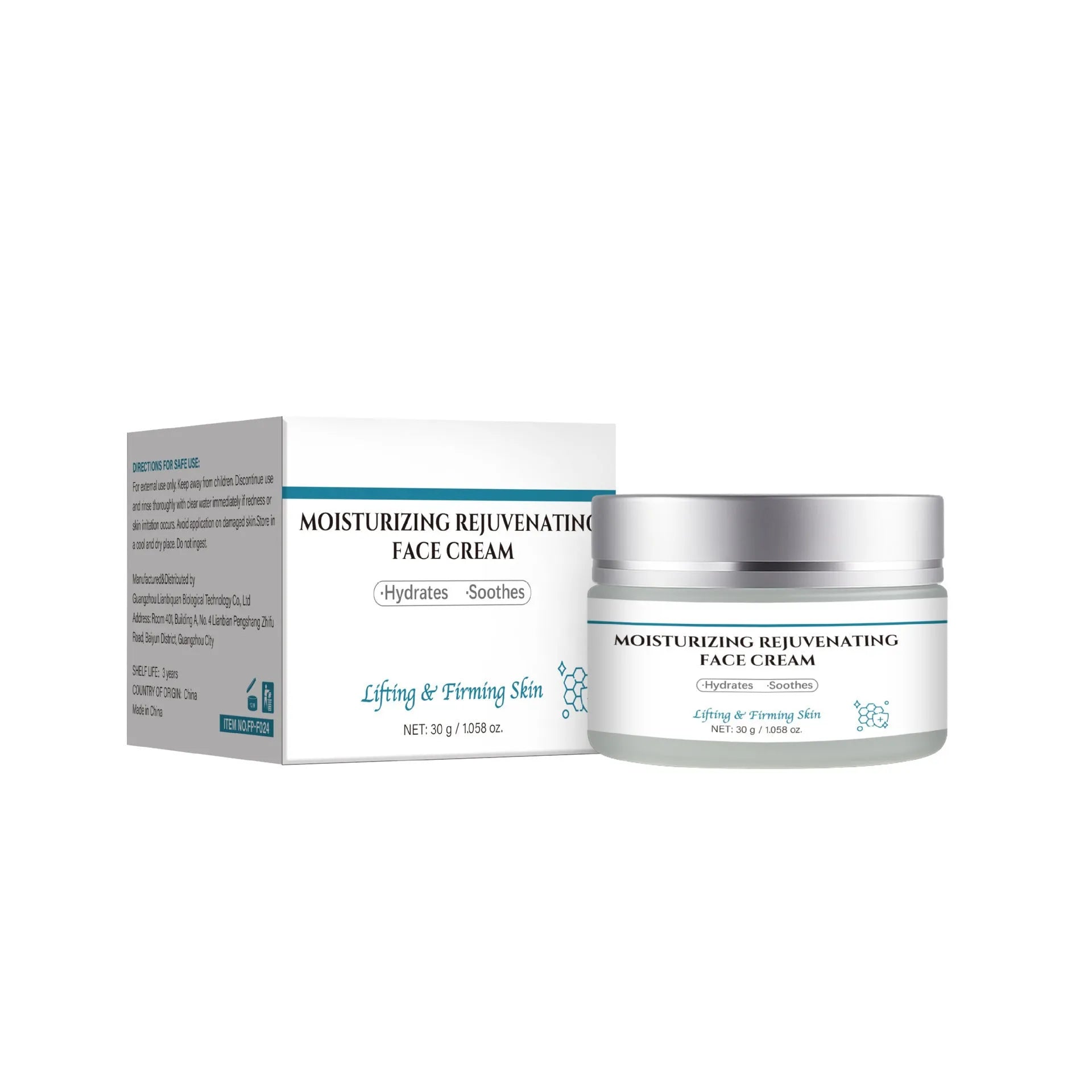 30g pot of FP-F024 anti-ageing facial cream for reducing visible ageing signs