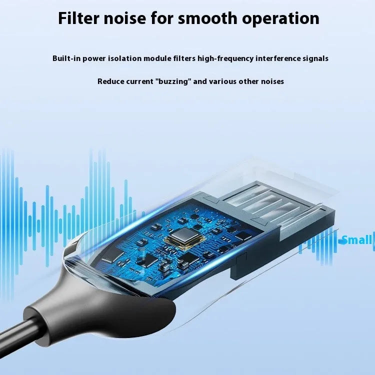 NAI USB car Bluetooth audio receiver with USB-A and 3.5mm inputs for wireless vehicle audio