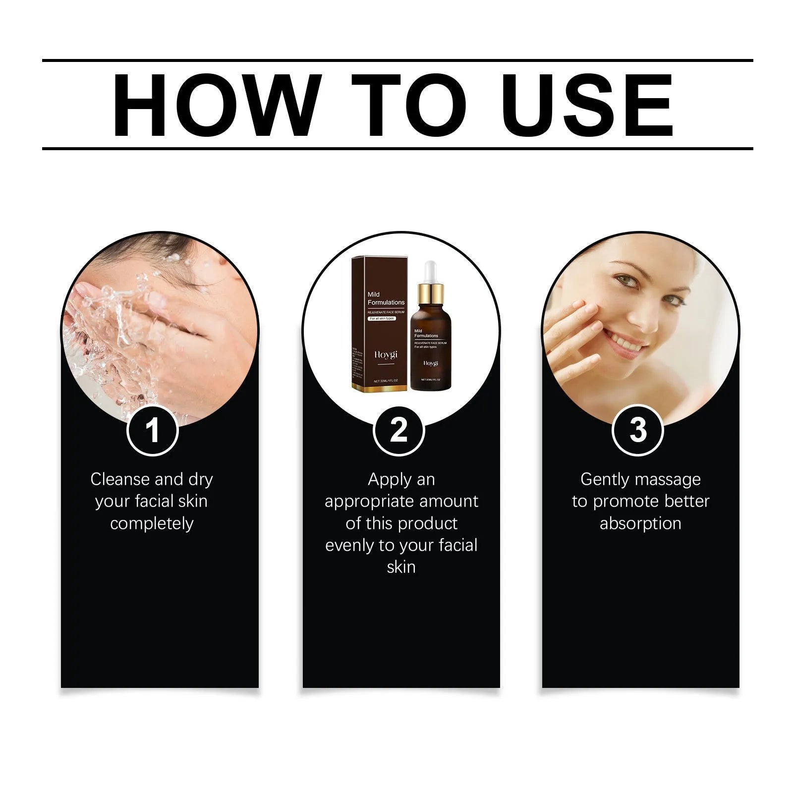 30ml bottle of facial skincare essence with arbutin, collagen, vitamin C and hyaluronic acid
