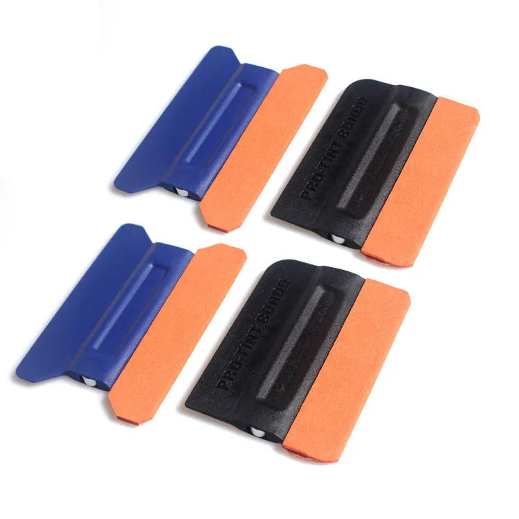 Car colour changing film scraper tool with ABS plastic body and multiple scraping surface options