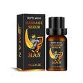 10ml bottle of men's body care essential oil with ginger root oil formulation