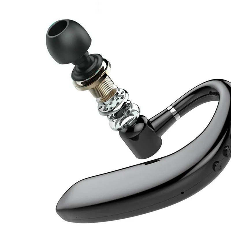 Black or blue wireless Bluetooth unilateral in-ear headset with rotatable earpiece
