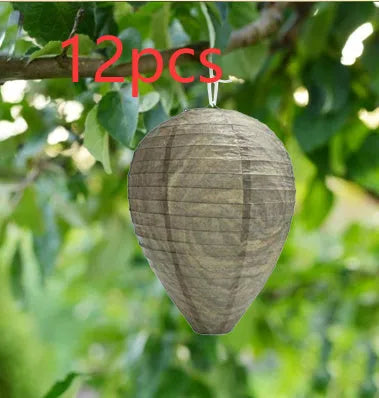 Colourful paper beehive lantern measuring 22 by 28 centimetres