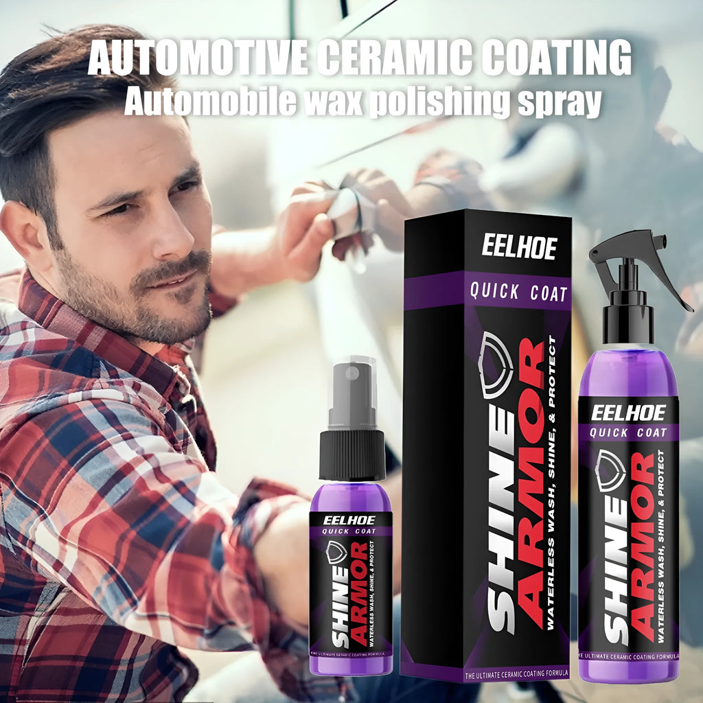 Purple automobile nano coating agent spray bottle with microplated crystal formula for car maintenance