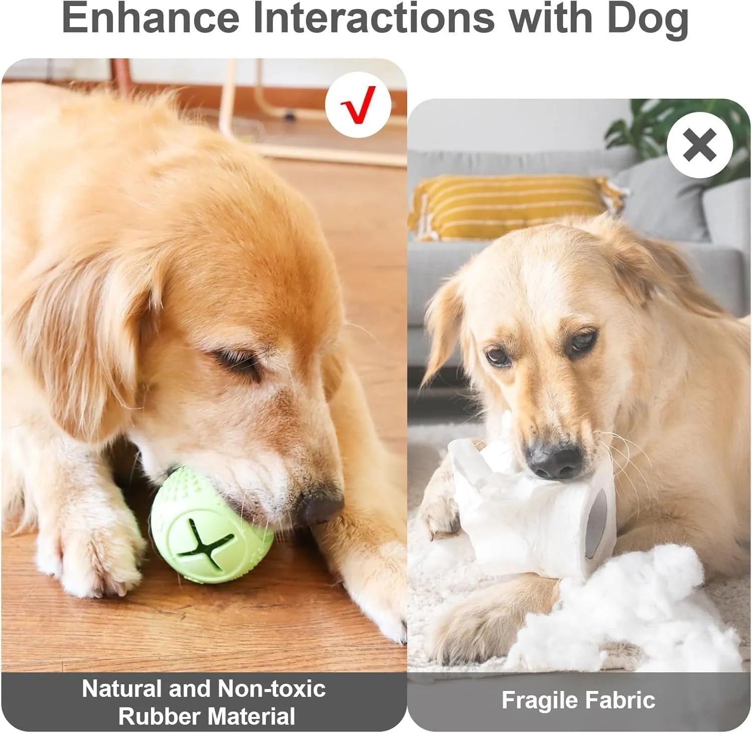 Blue bone-shaped natural rubber dog chew toy for aggressive chewers with teeth cleaning surface