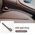 Flexible polyurethane car seat gap strips in multiple colours preventing items falling between seats