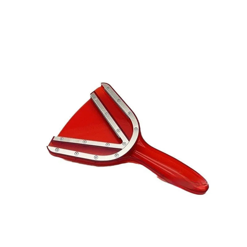 Plastic telescopic bottle opener with can opener function in red, clear, or grey colours