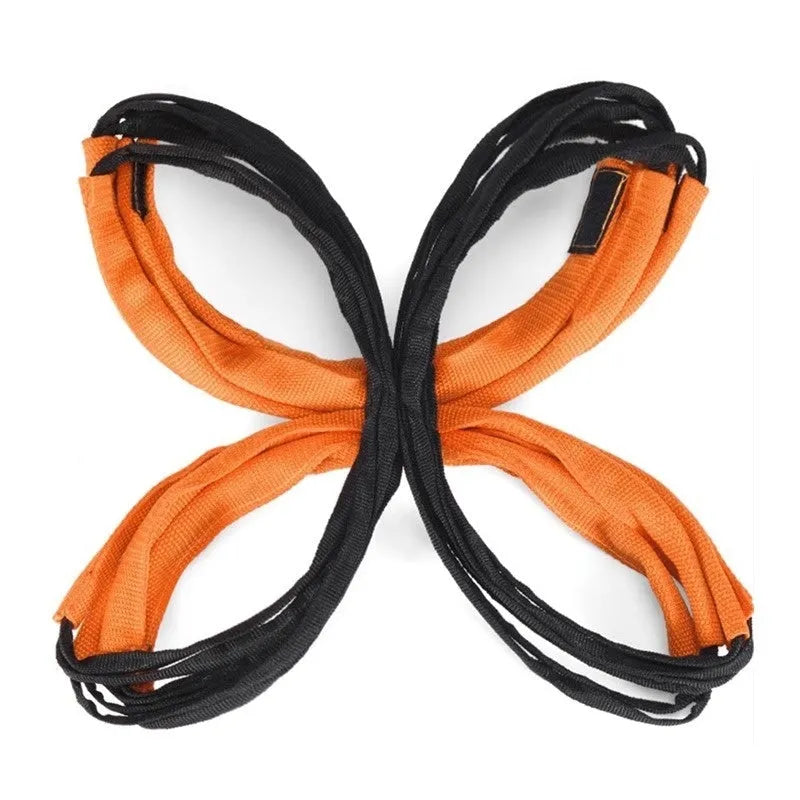 Plastic butterfly agility ladder set for youth physical training with rope elements
