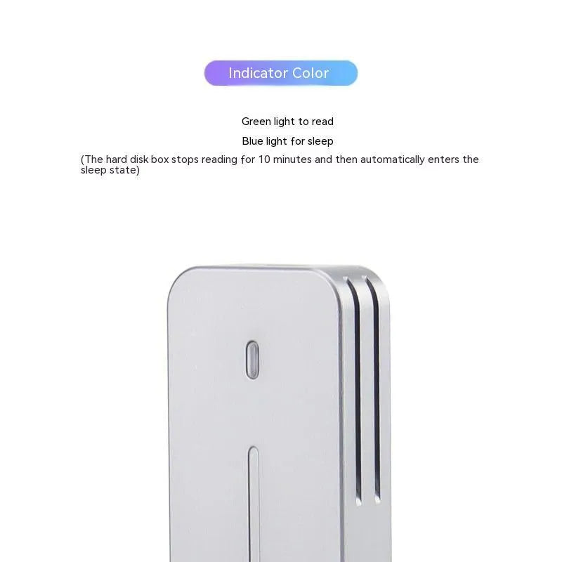 Aluminium alloy USB C NVMe M.2 SSD enclosure with dual protocol compatibility