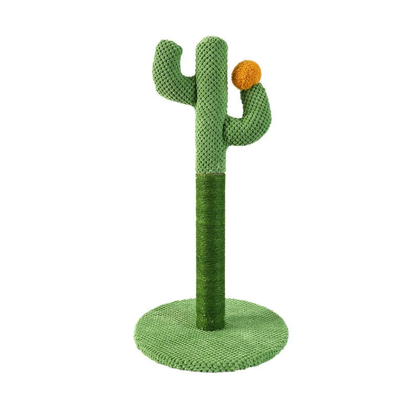 Masson cactus cat scratch board with sisal scratching pole and climber for pet cats