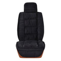 Winter plush car seat cushion with wool cotton filler and polyester cover in a choice of five colours.