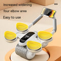 White belly roller fitness equipment with LED timing screen for abdominal exercises