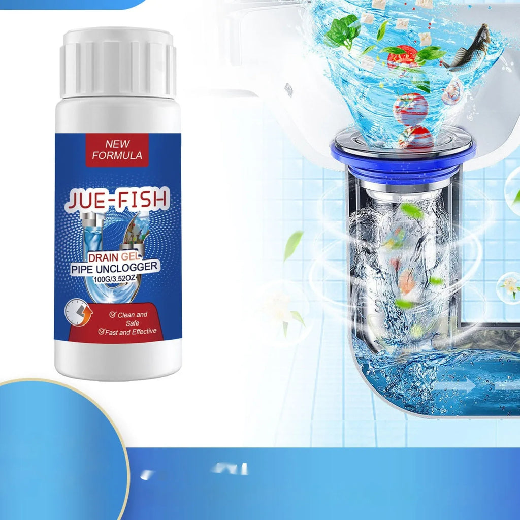 100g pipe dredge agent in 11cm container for kitchen and bathroom sewer maintenance