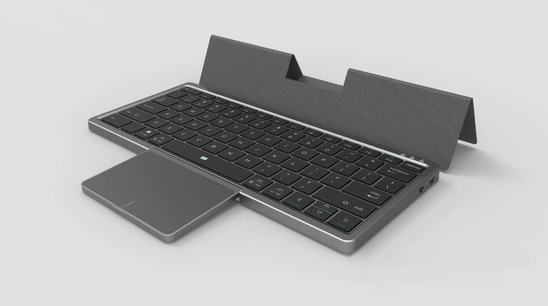 Three-in-one wireless Bluetooth keyboard with leather sheath stand case for iPad and mobile phones