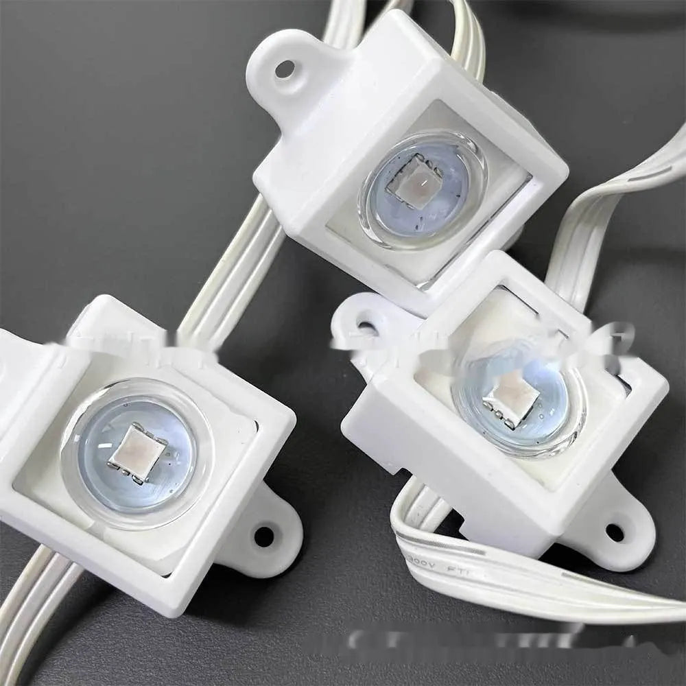 White plastic LED lampshade for fixed bracket systems measuring 1.7cm wide by 6cm long