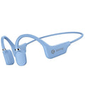 Bone conduction Bluetooth sports headset in hanging neck wireless design on a person running